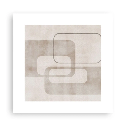 Plakat - Geometryczna fuga - 30x30 cm