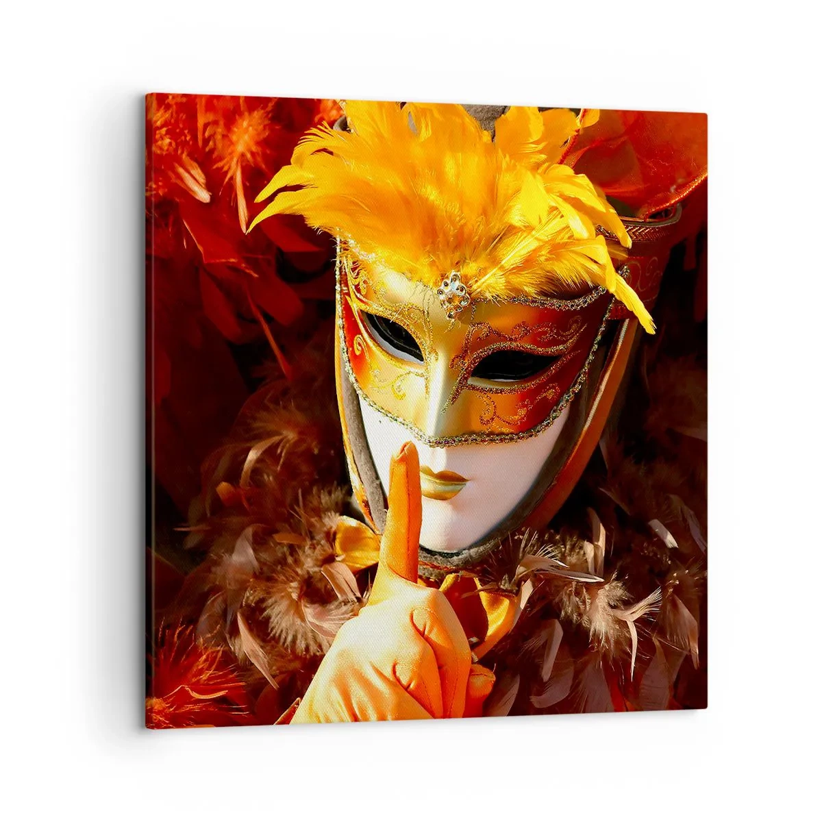 Obraz na płótnie - Tajemnica to część gry - 50x50 cm