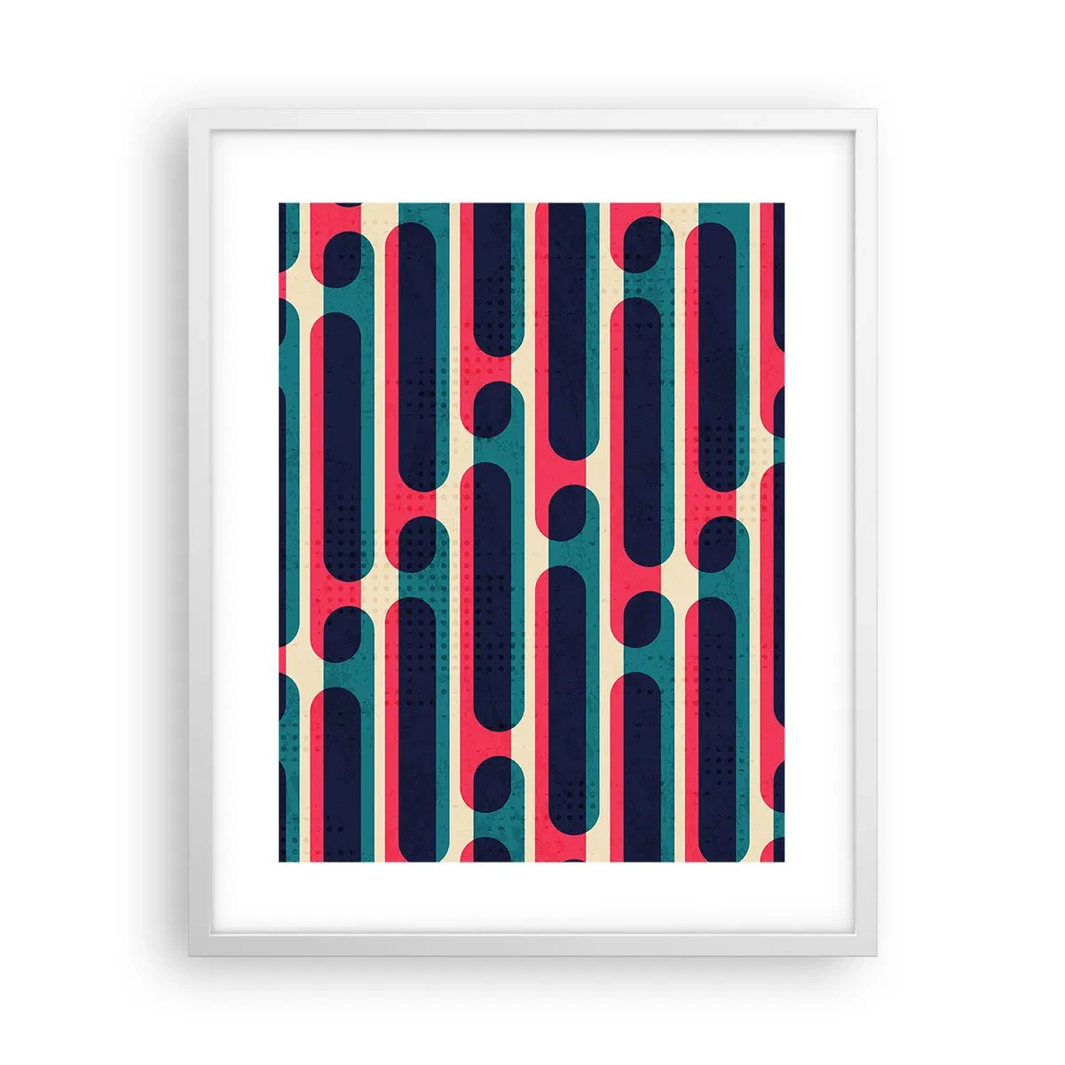 Plakat w białej ramie - W głąb i do przodu - 40x50 cm