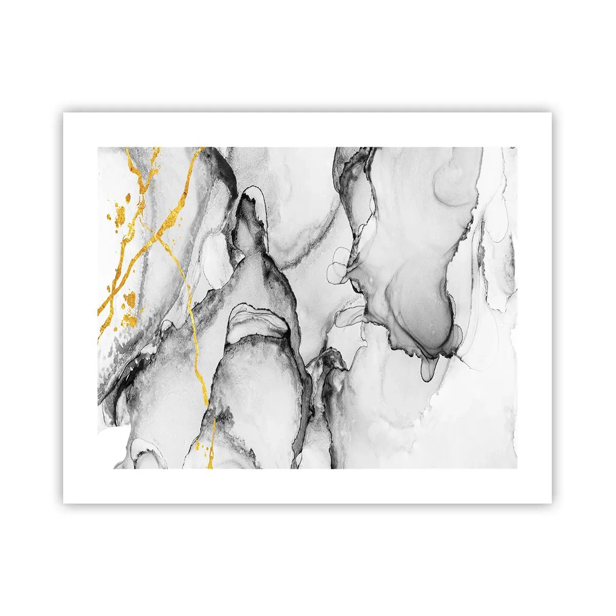 Plakat - Kompozycja z motywem złota - 50x40 cm