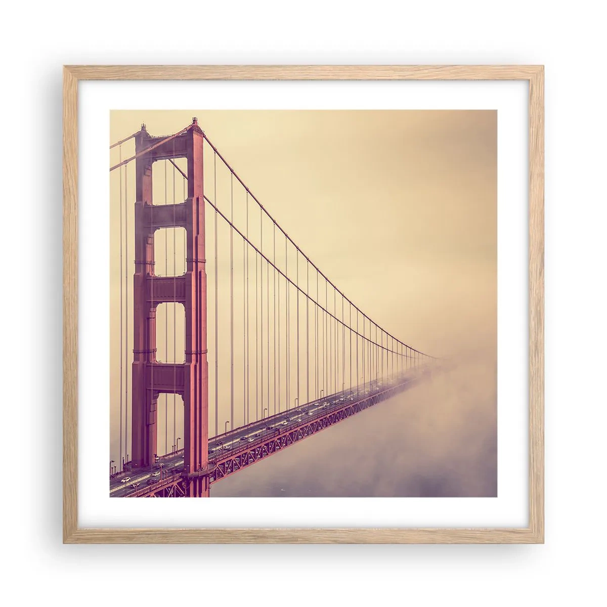 Plakat w ramie jasny dąb - Między niebem a ziemią - 50x50 cm