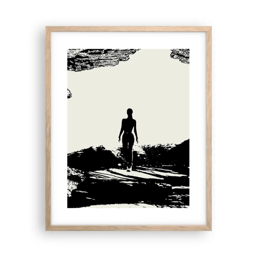 Plakat w ramie jasny dąb - Nowe spojrzenie - 40x50 cm