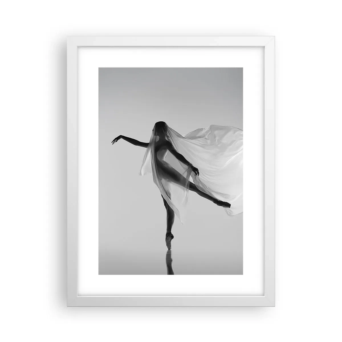 Plakat w białej ramie - Lekkość i wdzięk - 30x40 cm