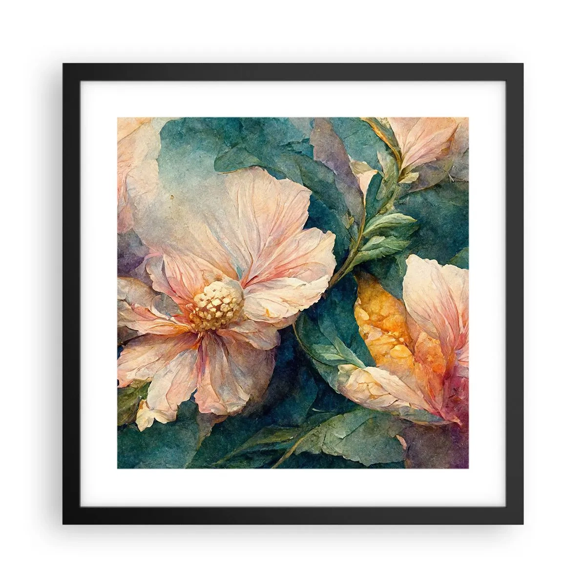 Plakat w czarnej ramie - Sama subtelność - 40x40 cm