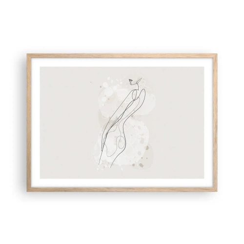 Plakat w ramie jasny dąb - Pobłądzić spojrzeniem - 70x50 cm