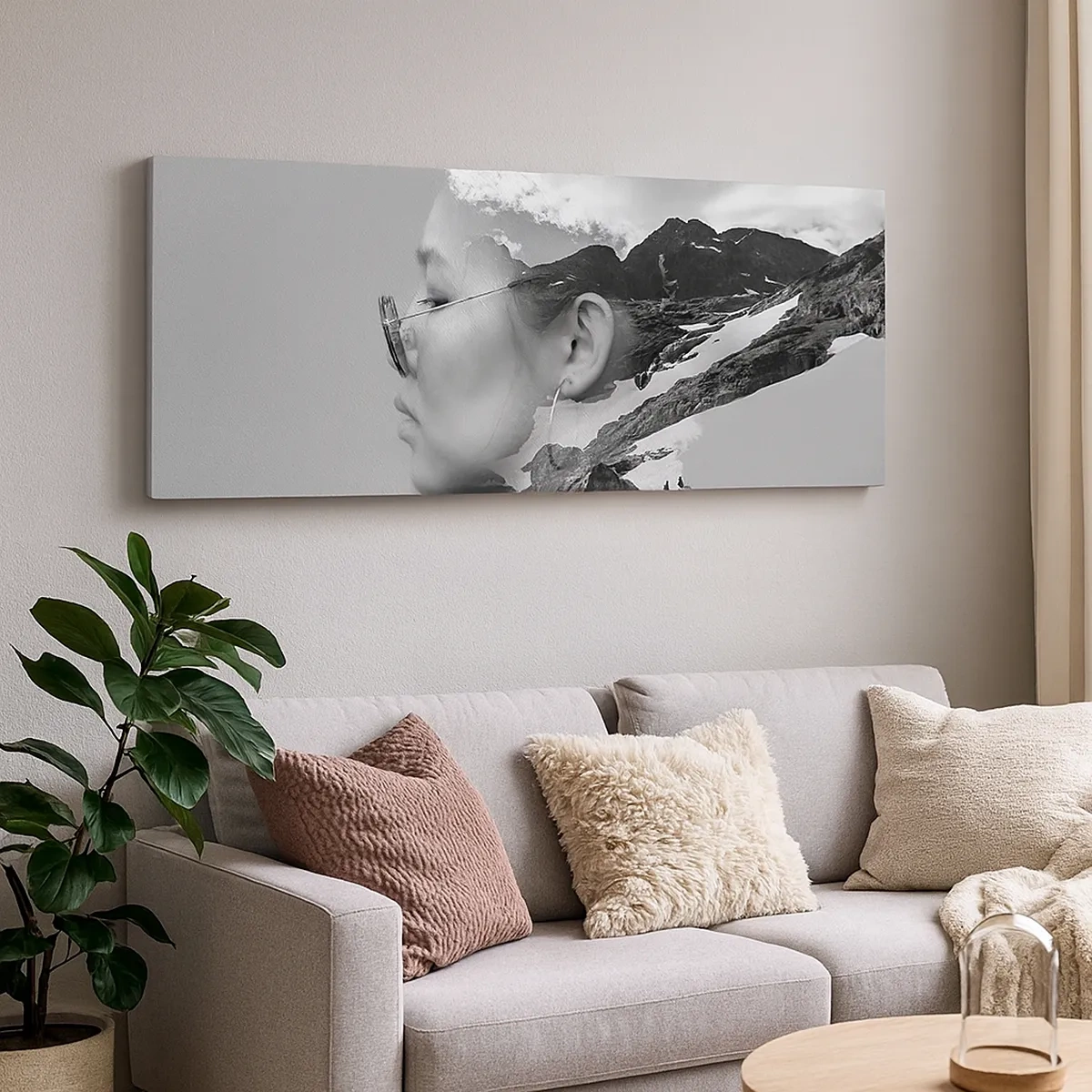 Obraz na płótnie - Portret górny i chmurny - 30x30 cm