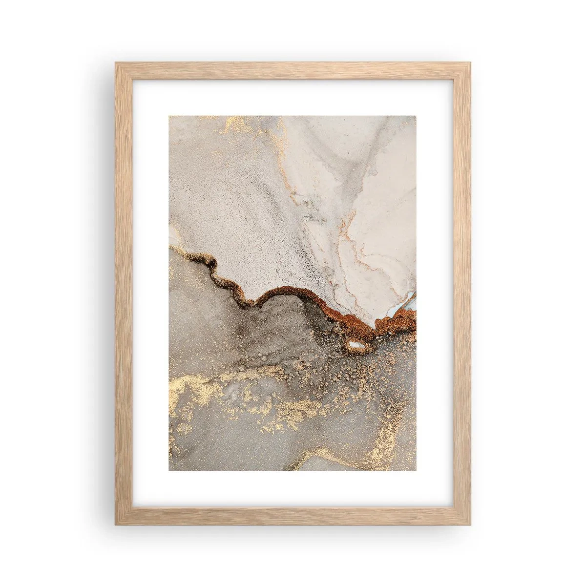 Plakat w ramie jasny dąb - Na granicy barw - 30x40 cm