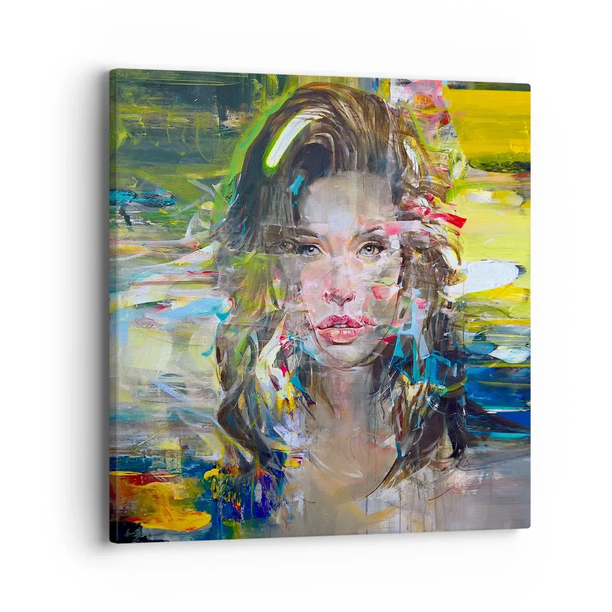 Obraz na płótnie - Za powietrza zasłoną - 40x40 cm