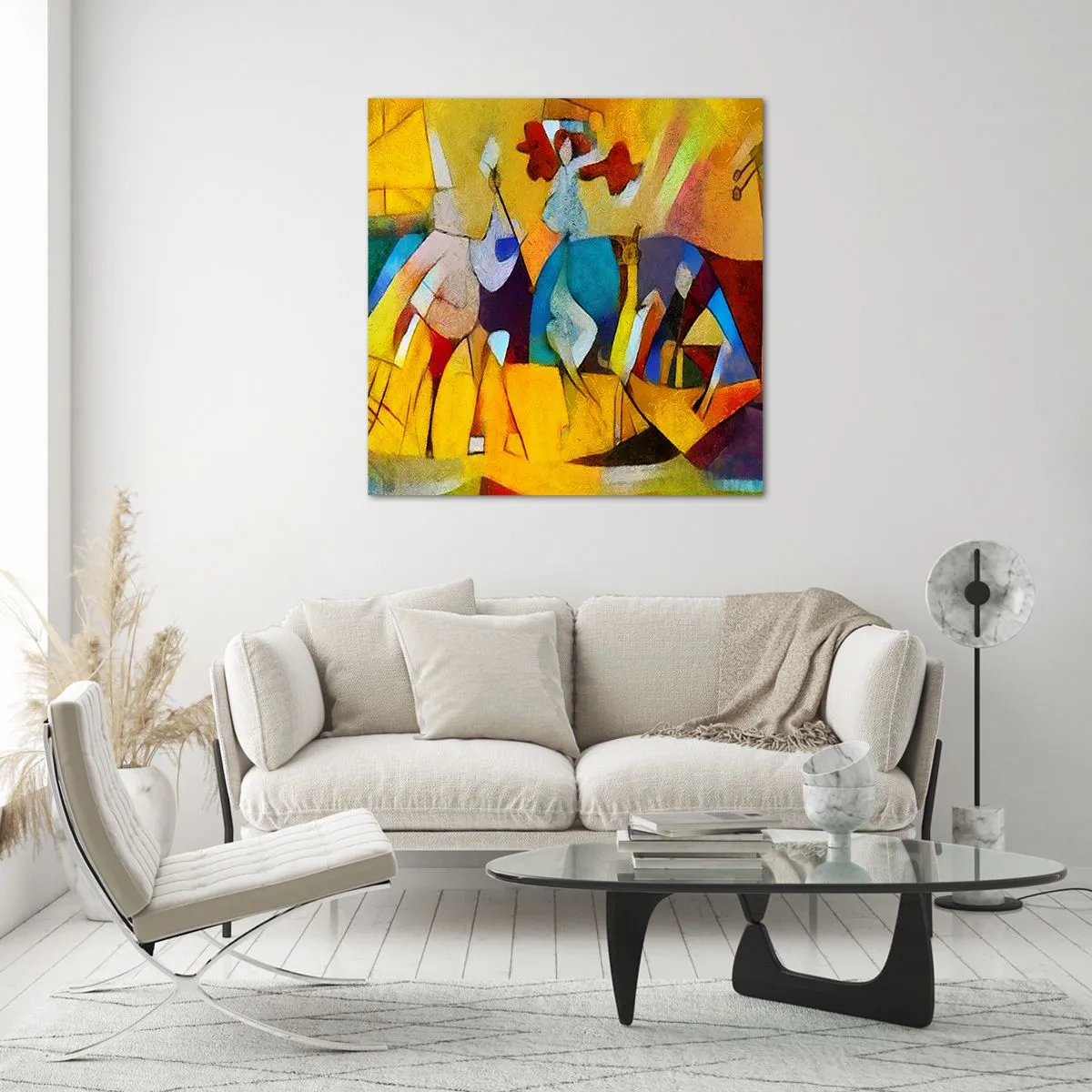 Obraz na szkle - Słońce - życie - radość - 30x30 cm