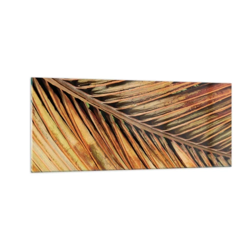 Obraz na szkle - Kokosowe złoto - 100x40 cm