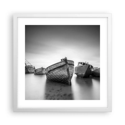 Plakat w białej ramie - Już tylko wspomnienia… - 40x40 cm