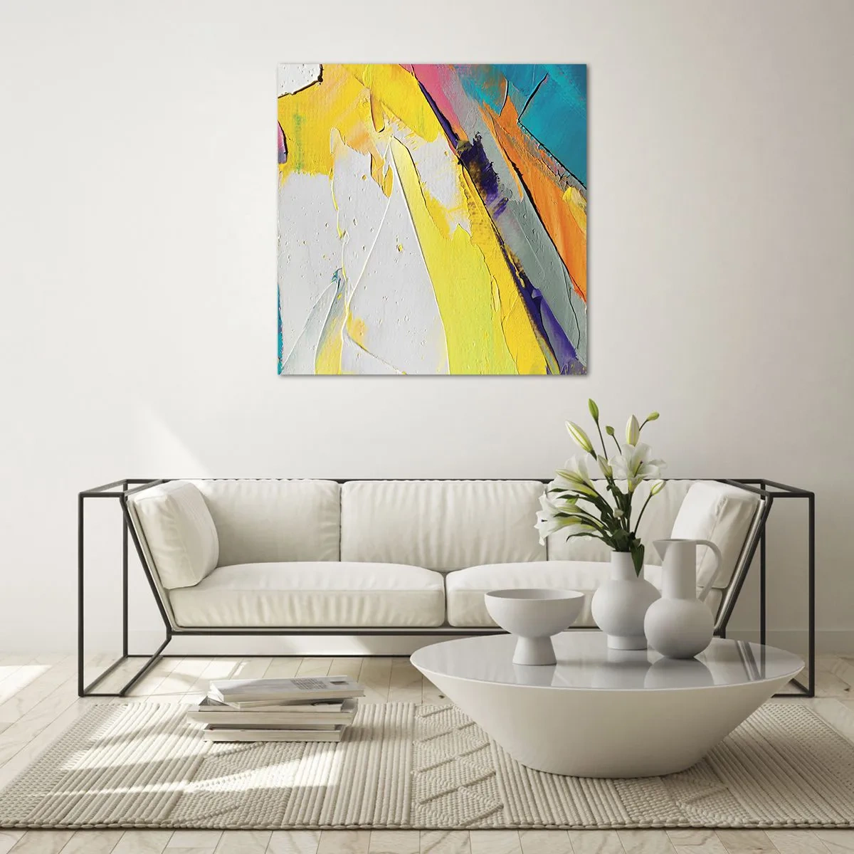 Obraz na szkle - Anatomia światła - 30x30 cm