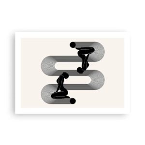 Plakat - Zmysłowa symetria - 70x50 cm