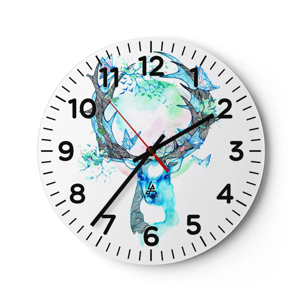 Zegar ścienny - Siła i delikatność natury - 30x30 cm