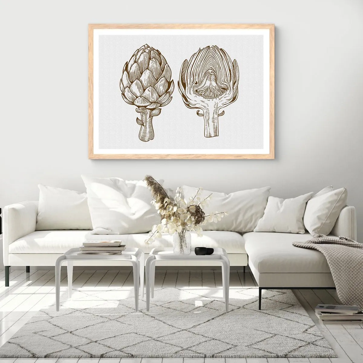 Plakat w ramie jasny dąb - Lekcja anatomii - 100x70 cm