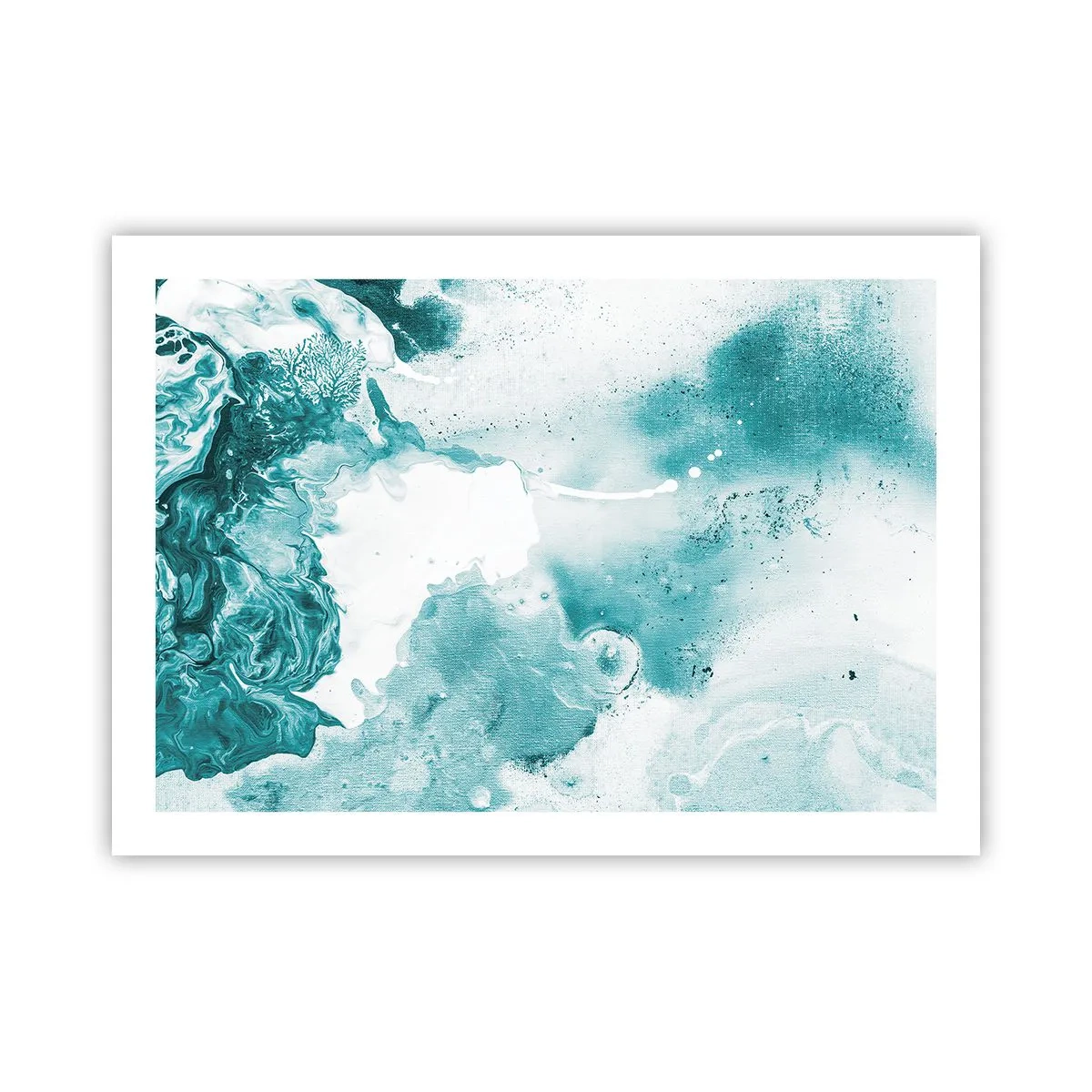 Plakat - Rozlewiska błękitu - 70x50 cm