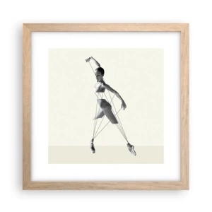 Plakat w ramie jasny dąb - W teatrze świata - 30x30 cm