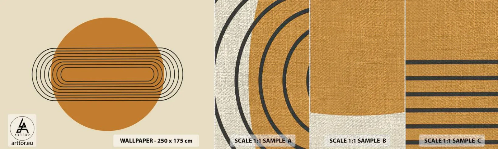 Fototapeta Próbka Premium Canvas - Plan doskonały - Abstrakcja, Grafika, Nowoczesny Wzór - 100x30 cm