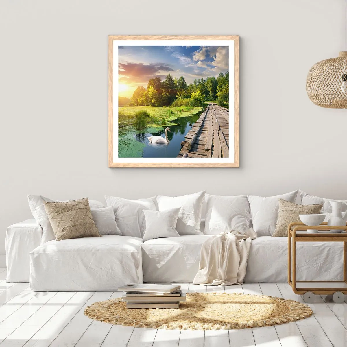 Plakat w ramie jasny dąb - Lato, lato wszędzie - 50x50 cm