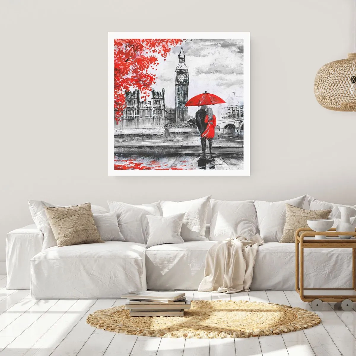 Plakat - Zakochani w Londynie - 50x50 cm