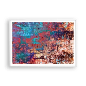 Plakat w białej ramie - Pamięć i niepamięć - 100x70 cm