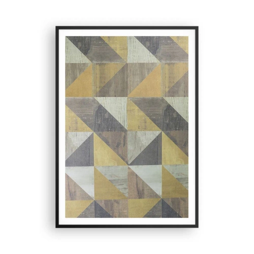 Plakat w czarnej ramie - Pod kątem trójkąta - 70x100 cm
