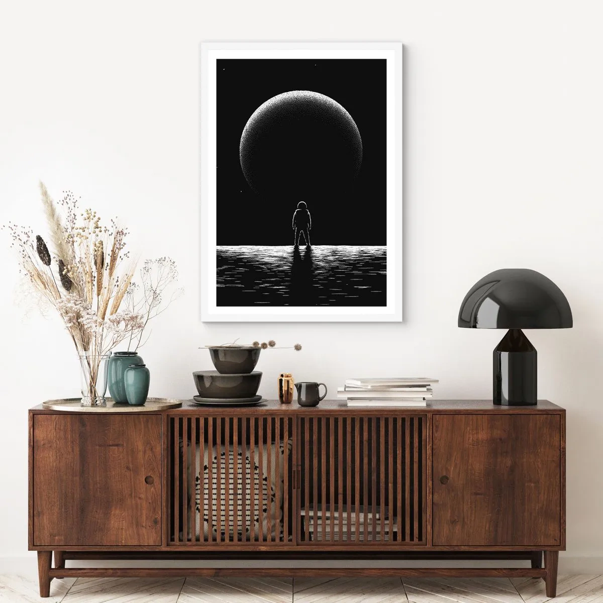 Plakat w białej ramie - Twarzą w twarz - 50x70 cm