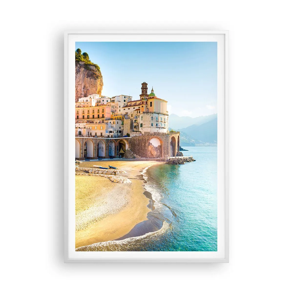 Plakat w białej ramie - Miasto niebywałe - 70x100 cm