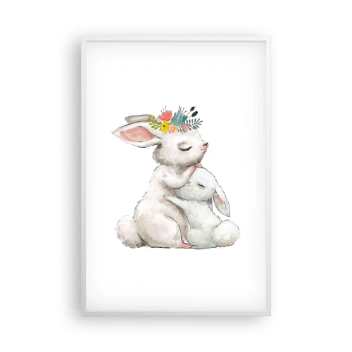 Plakat w białej ramie - Nie ma jak u mamy - 61x91 cm