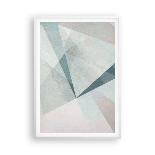 Plakat w białej ramie - Spokojnie choć dynamicznie - 70x100 cm
