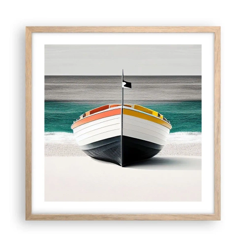 Plakat w ramie jasny dąb - Na swoim miejscu - 50x50 cm