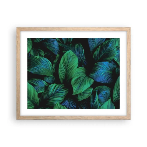 Plakat w ramie jasny dąb - W zielonym tłumie - 50x40 cm