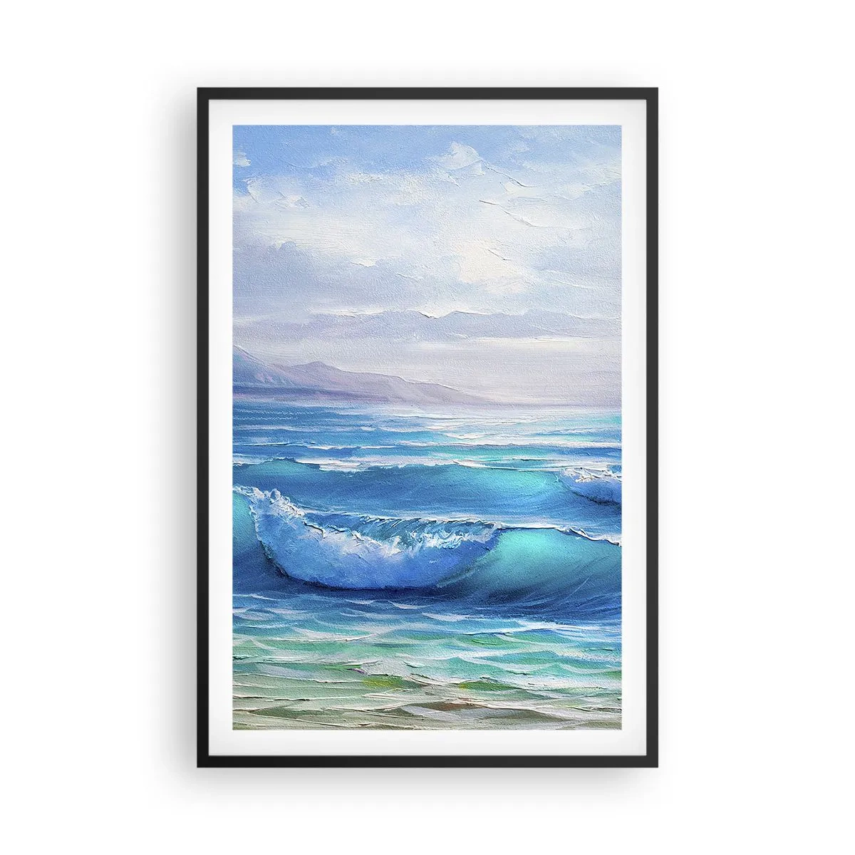 Plakat w czarnej ramie - Niesie ukojenie - 61x91 cm