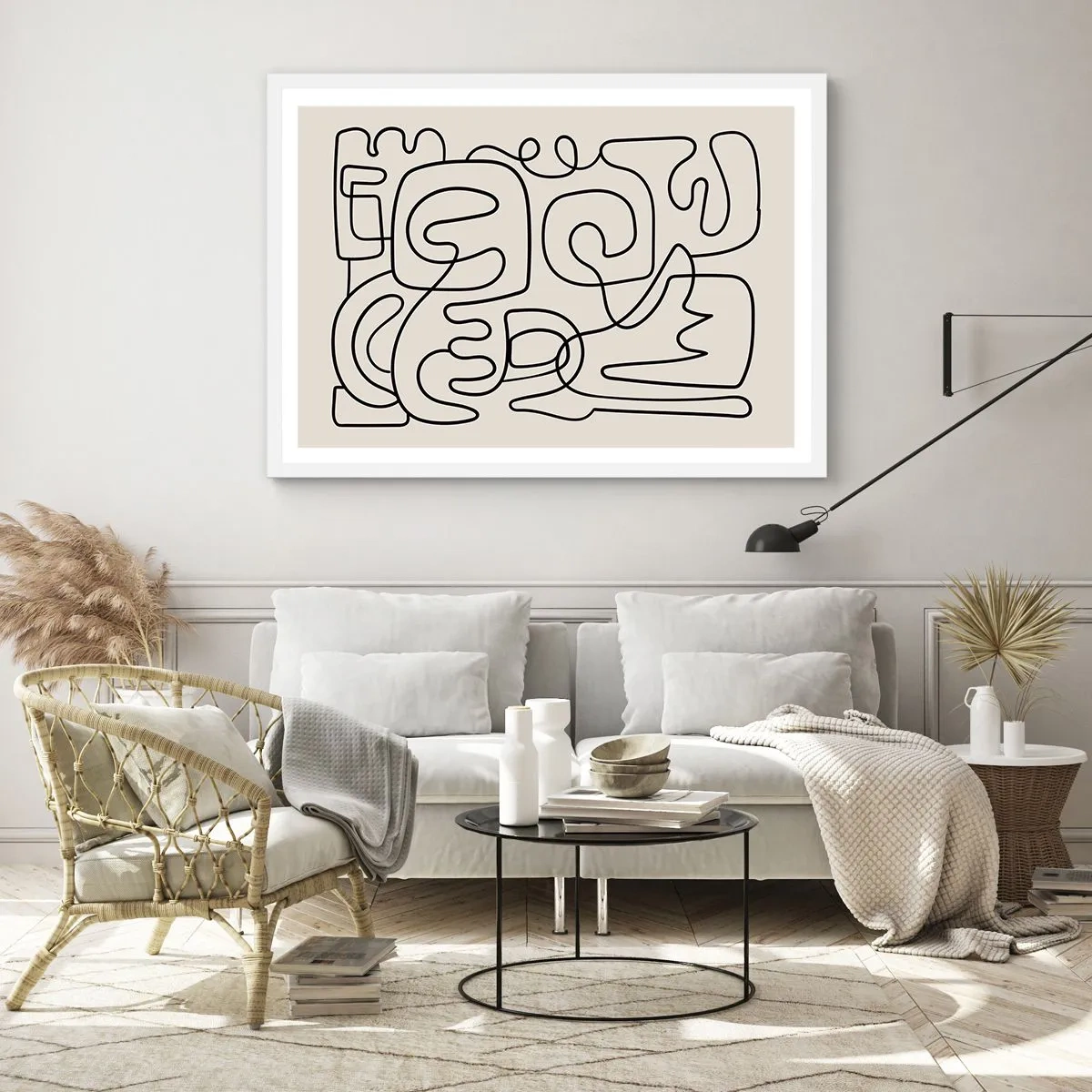Plakat w białej ramie - Po śladzie - 40x30 cm