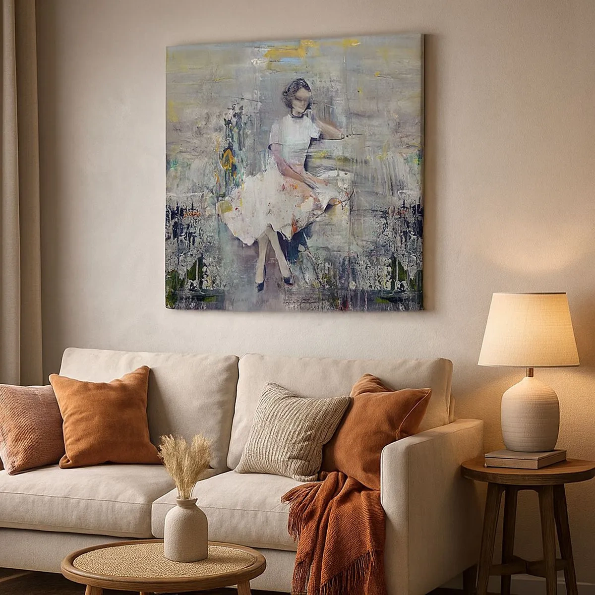 Obraz na płótnie - Klasyczna i nowoczesna - 30x30 cm