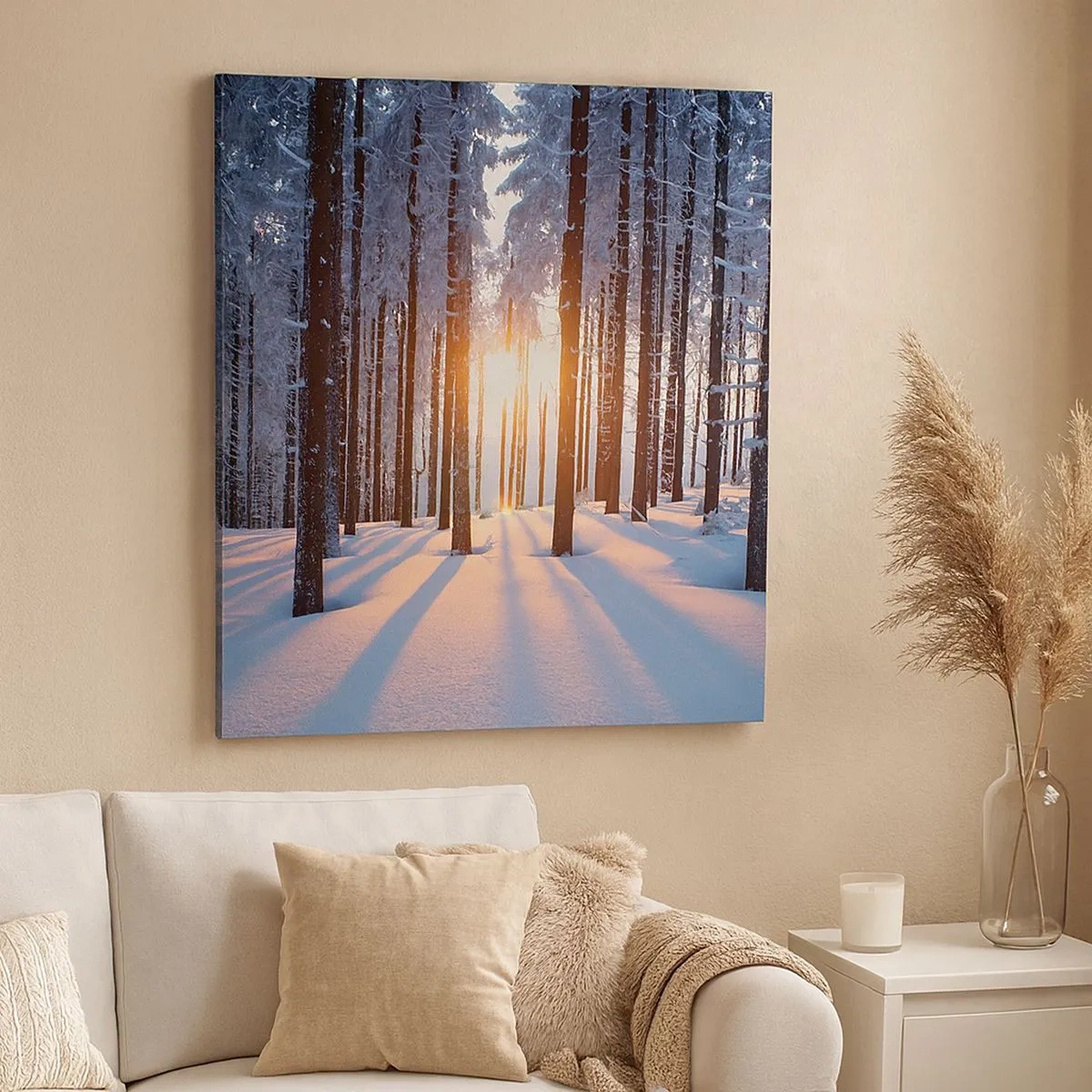 Obraz na płótnie - Wyraźnie czarno na białym - 30x30 cm