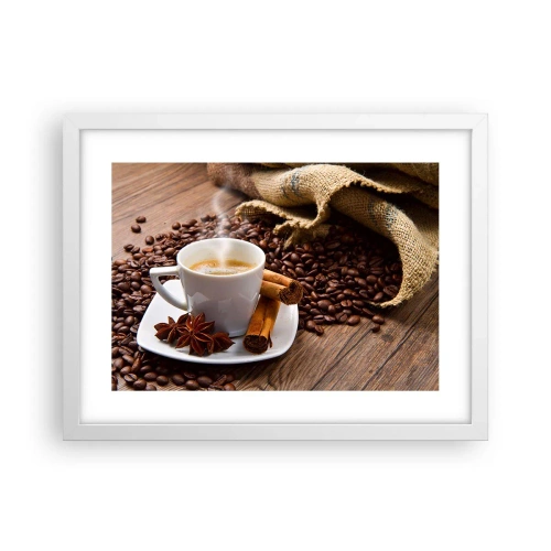 Plakat w białej ramie - Korzenny smak i aromat - 40x30 cm