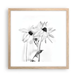 Plakat w ramie jasny dąb - Nikt nie chce być sam - 40x40 cm