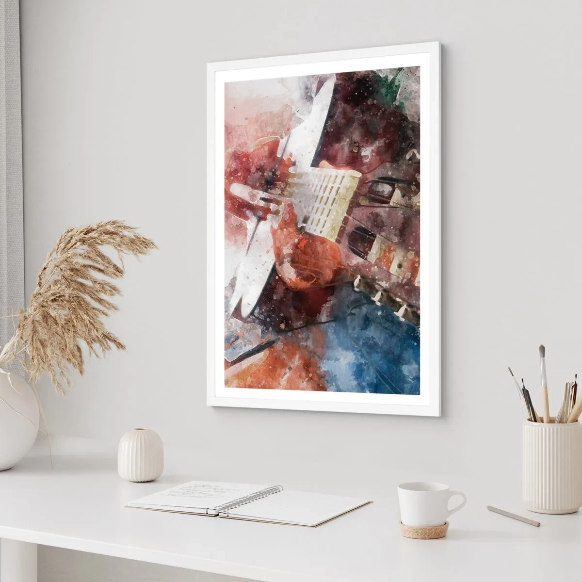 Plakat w białej ramie - I co o tym myślisz? - 40x50 cm