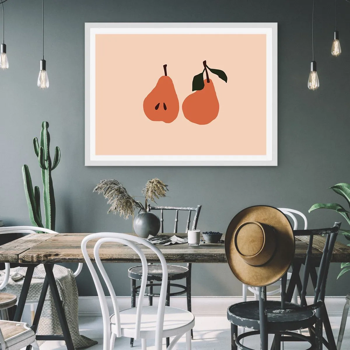 Plakat w białej ramie - Sama słodycz - 50x40 cm