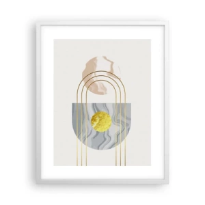 Plakat w białej ramie - Jasność i blask - 40x50 cm