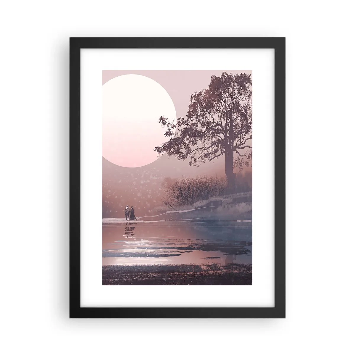 Plakat w czarnej ramie - Nocne dziwy - 30x40 cm