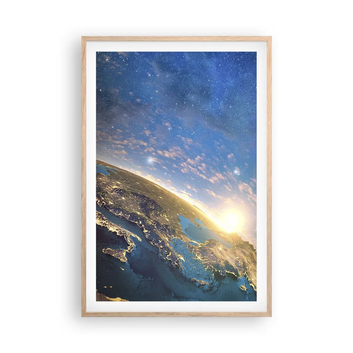 Plakat w ramie jasny dąb - Spójrzmy na siebie z dystansu - 61x91 cm