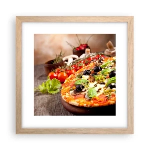 Plakat w ramie jasny dąb - Z tellurycznych ingrediencji - 30x30 cm