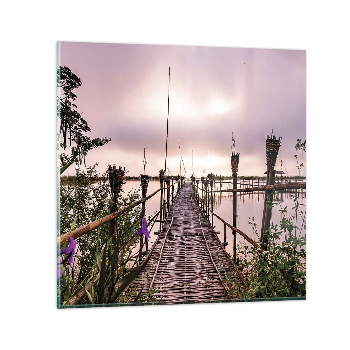 Obraz na szkle - Spokój i cisza Azji - 50x50 cm