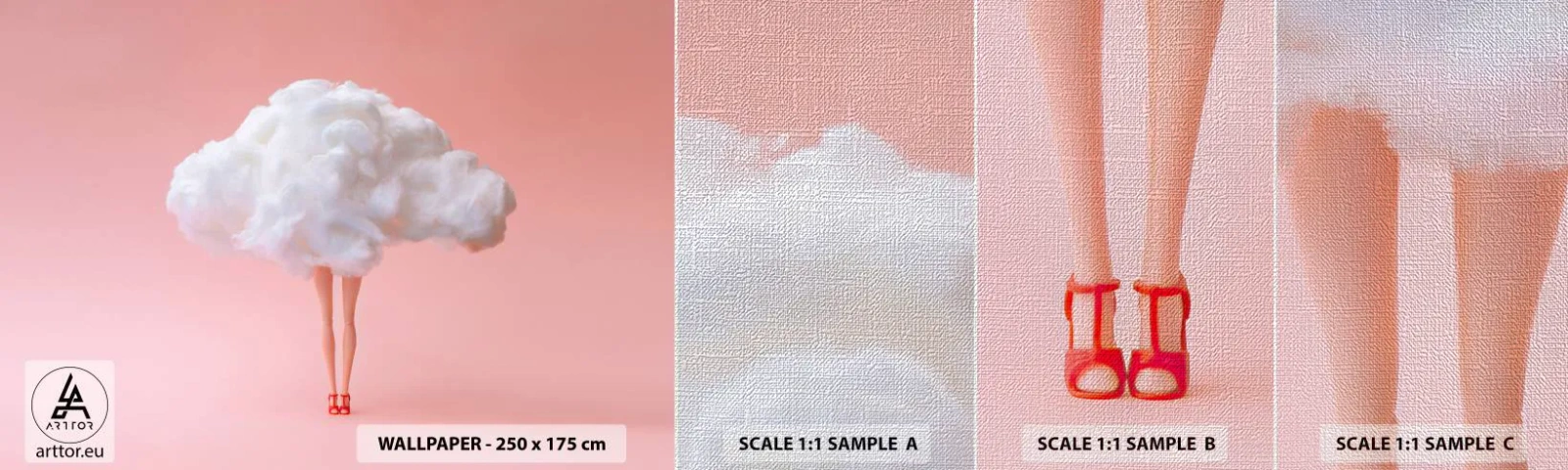 Fototapeta Próbka Premium Canvas - Słodka obietnica - Abstrakcja, Kobieta, Nogi Kobiety - 100x30 cm