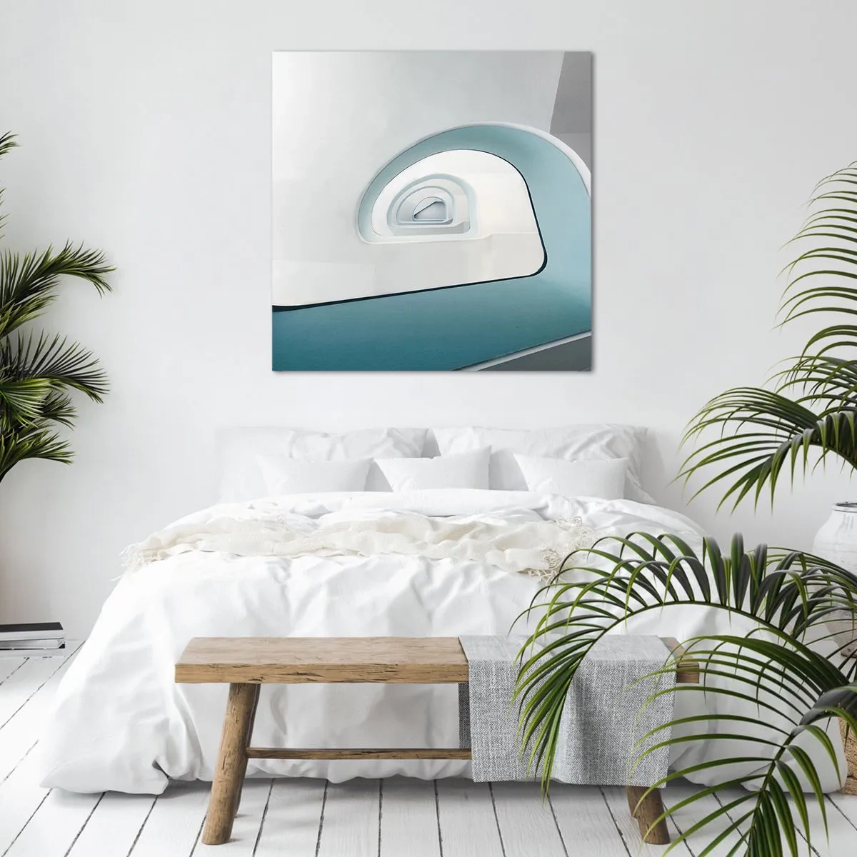 Obraz na płótnie - Do dna błękitu - 70x70 cm