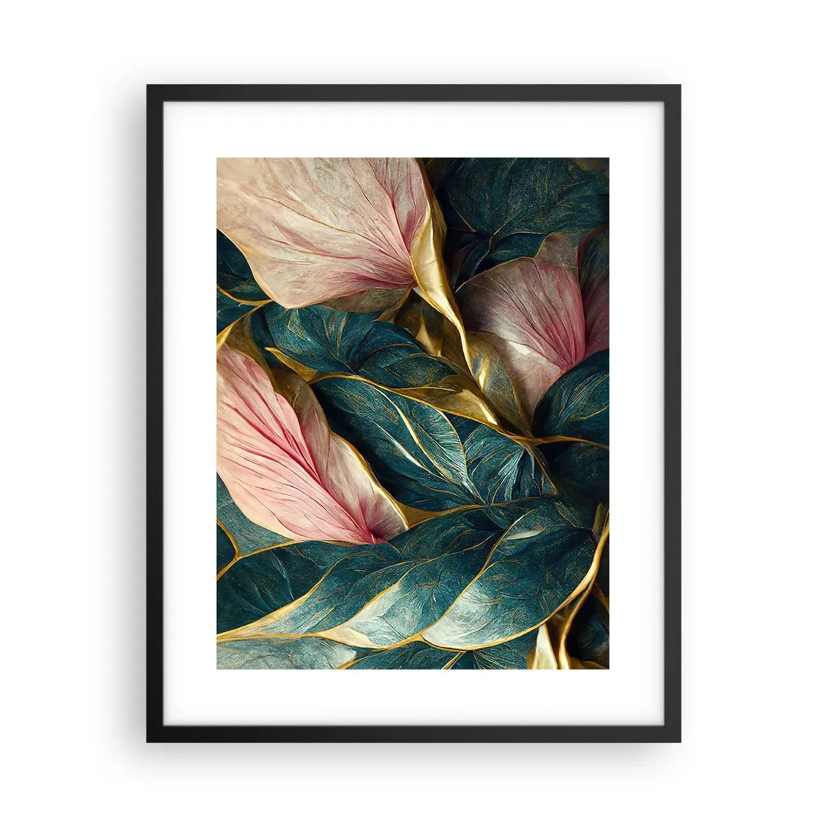 Plakat w czarnej ramie - Naturalna elegancja i styl - 40x50 cm