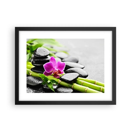 Plakat w czarnej ramie - W spokojnej równowadze - 40x30 cm