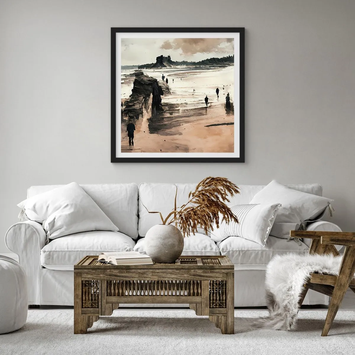 Plakat w czarnej ramie - Przywołani - 60x60 cm